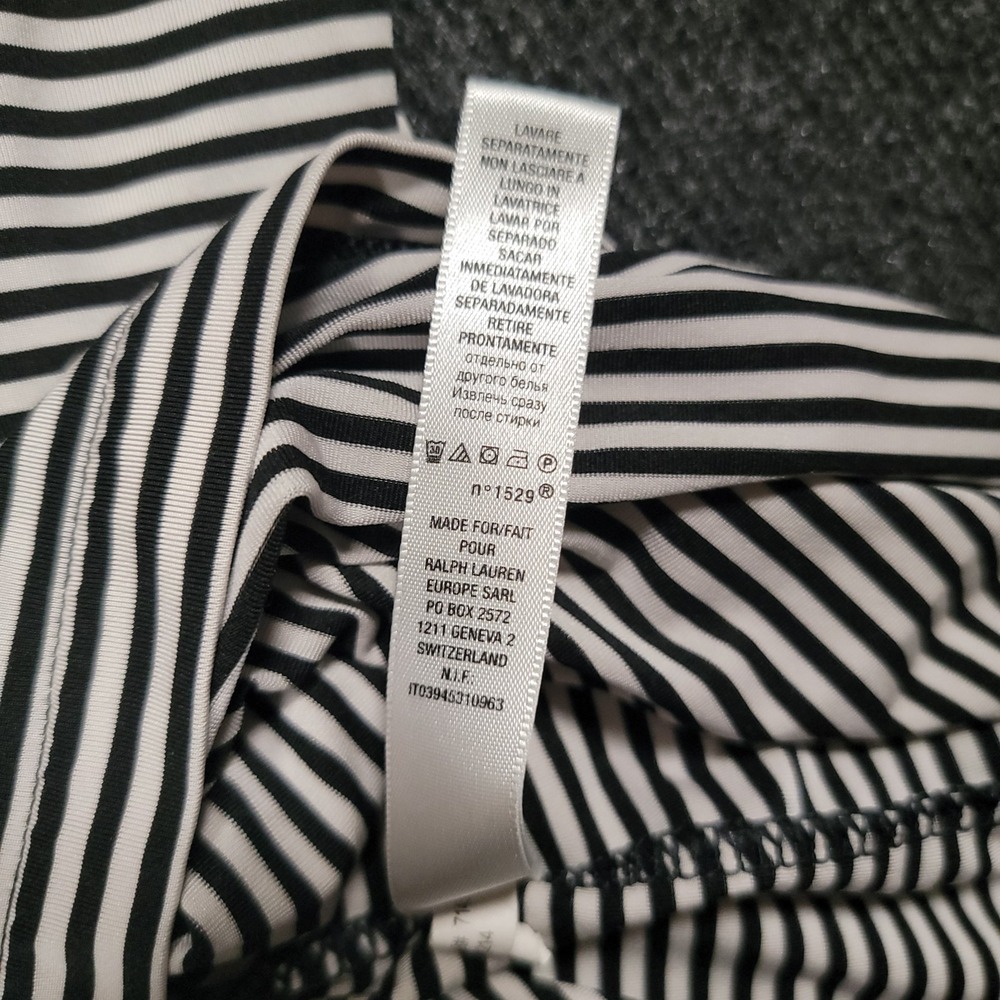 Ralph Lauren RLX Men Polo Shirt XXL Black White Stripe Cadillac Golf‎ - Picture 9 of 11